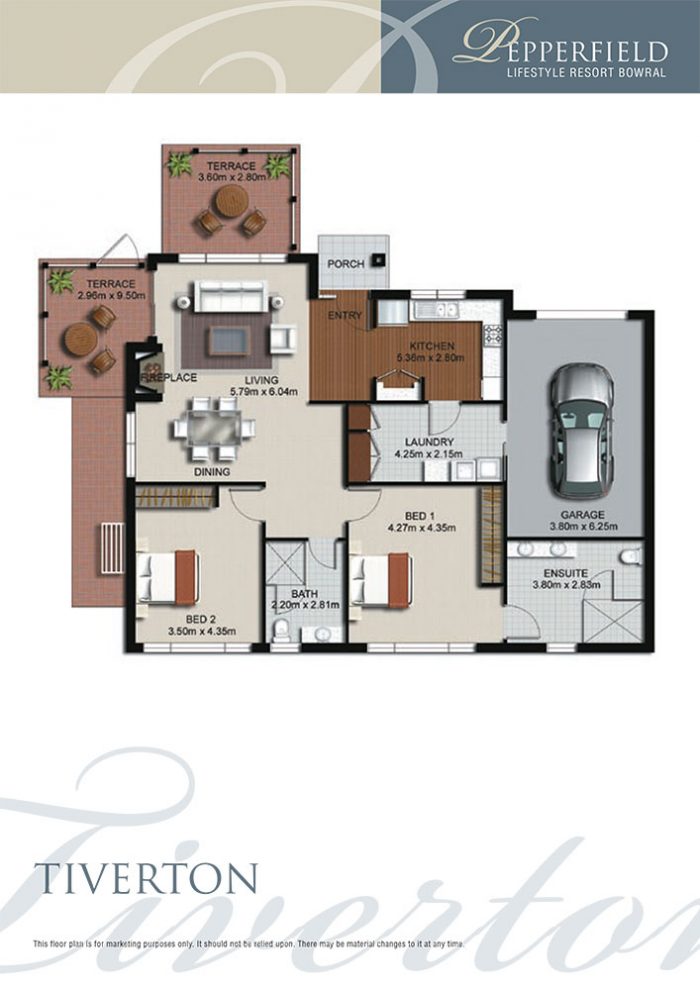 Pepperfield_Floorplan_Tiverton Pepperfield Lifestyle Resort Bowral